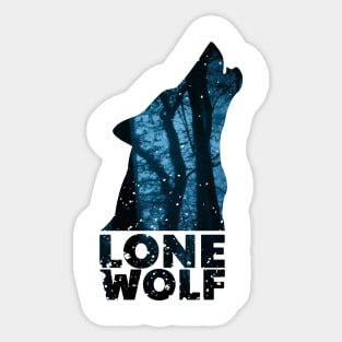 Lonely wolf Sticker